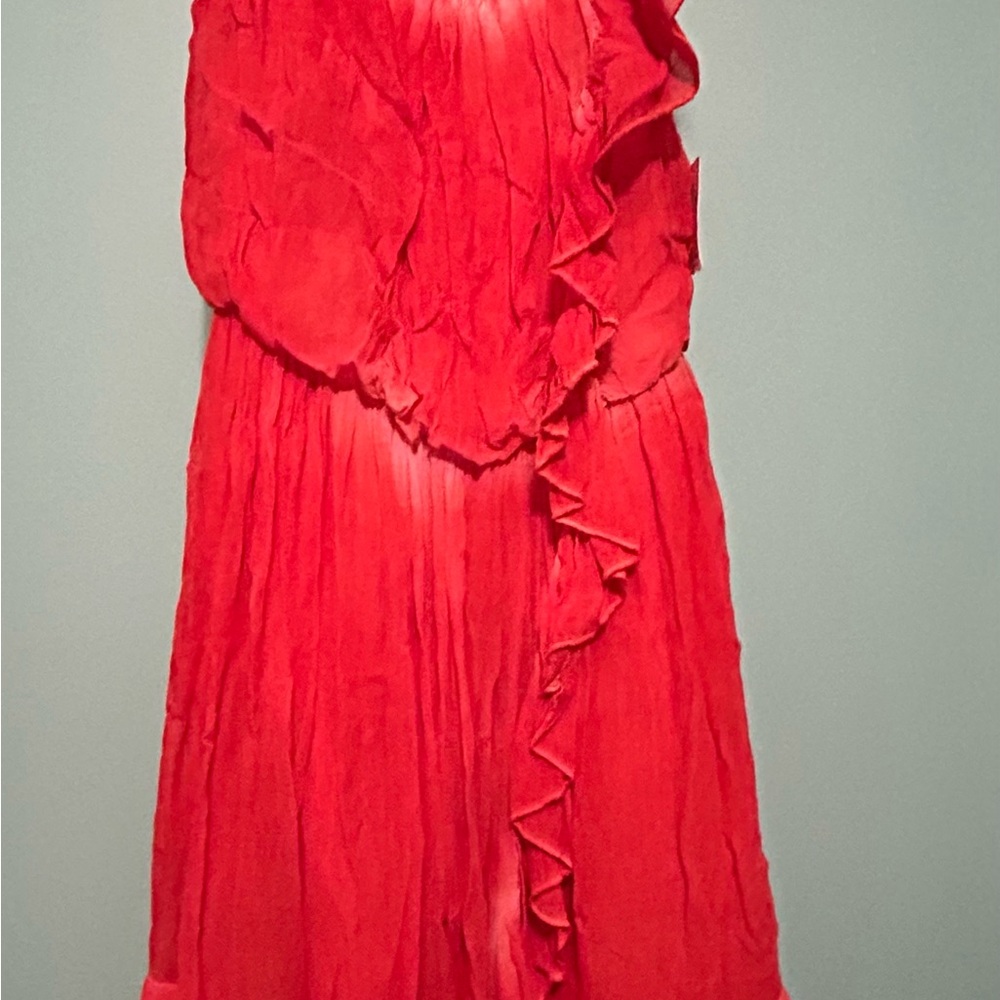 Free People Vibrant red orange Dress